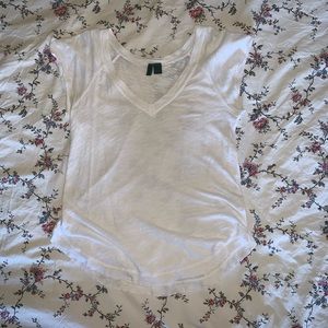 Anthropologie Left of Center raw hem T